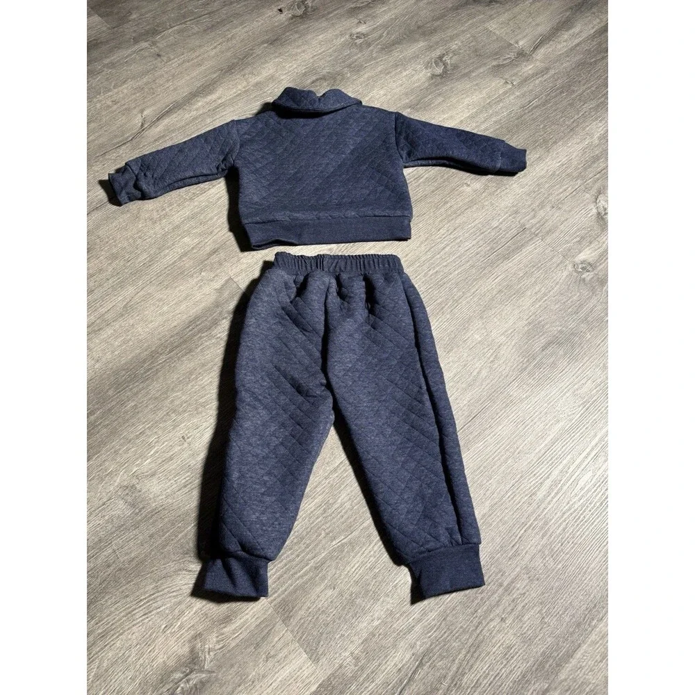 BAKER by TED BAKER‎ Boy Blue Sweatshirt Sweatpants  2 Piece Set Outfit 24 MO NWT